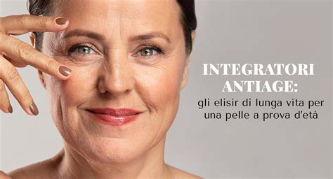 Schema di come gli integratori agiscono sulla pelle dall'interno