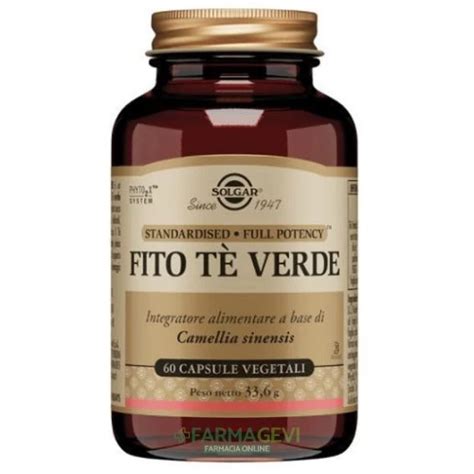 Confezione di integratore Solgar Fito Tè Verde