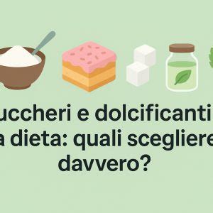 Infografica su dolcificanti sani e da evitare