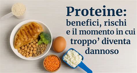 Infografica sui benefici e rischi delle proteine in polvere