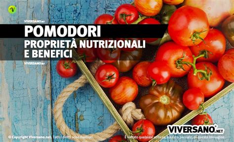 Schema dei benefici del pomodoro per la salute