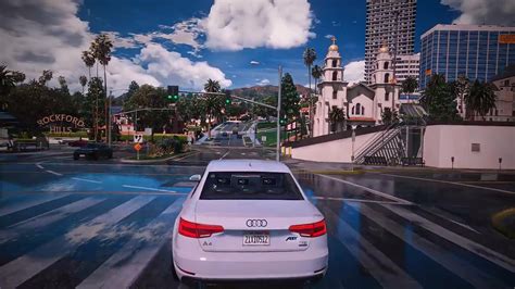 Grafica realistica di un'auto in GTA 5 con mod