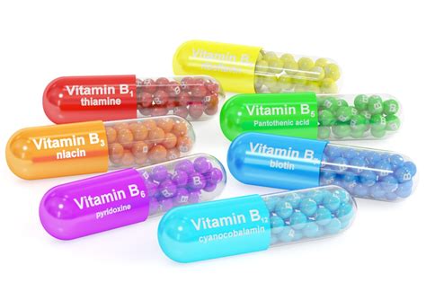 Vitamine del gruppo B in pillole e capsule