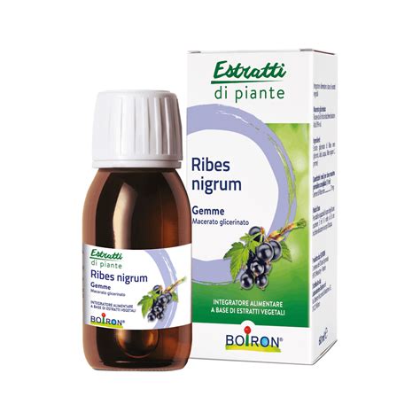 Varietà di preparazioni a base di Ribes nigrum