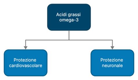 Schema dei benefici degli Omega 3 sul sistema cardiovascolare