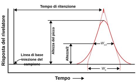 Cromatogramma di esempio per l'analisi di acido ascorbico e malico in succo di frutta tramite IC.