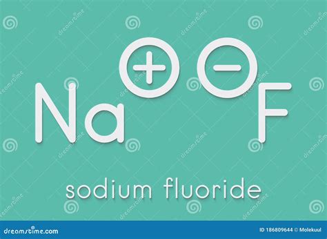 Struttura chimica del sodio fluoruro