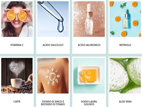 Grafico che illustra i principali ingredienti e i loro benefici per i capelli