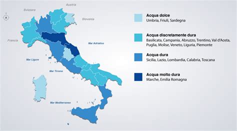 Mappa della conformità dell'acqua potabile in Italia