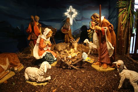 Un tradizionale presepe natalizio