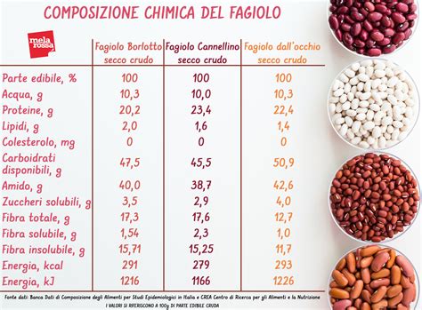 Composizione nutrizionale dei fagioli azuki