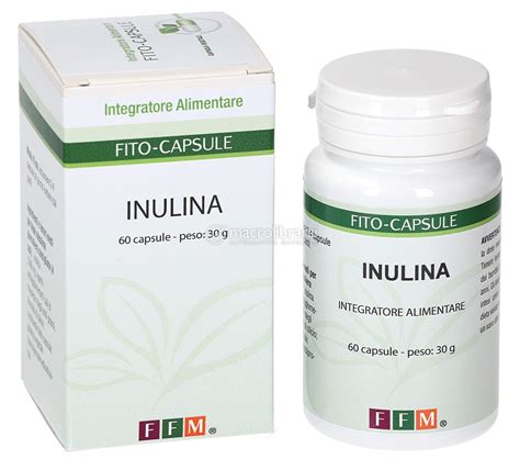 Vari tipi di integratori a base di inulina in confezioni diverse