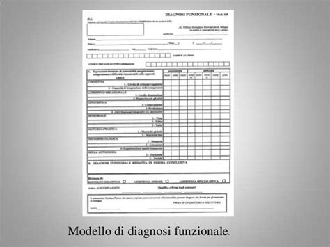 Esempio di compilazione della Scheda Diagnosi Funzionale secondo ICF