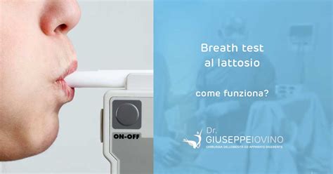 Schema del funzionamento del breath test per l'intolleranza al lattosio