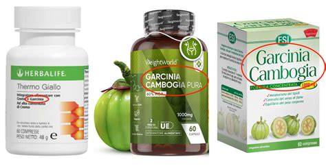 Tabella comparativa di alcuni integratori a base di Garcinia Cambogia