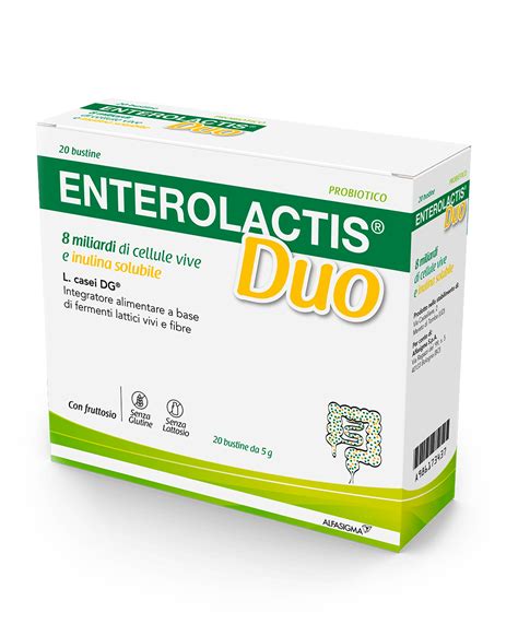Immagine di una capsula di fermenti lattici e un flaconcino di Enterolactis