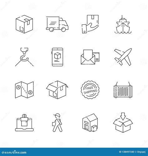 Icone di pagamento e spedizione