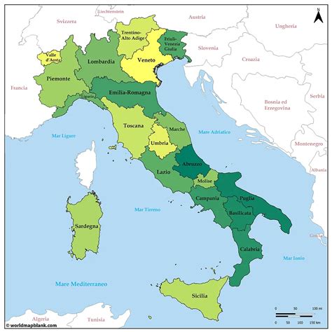Mappa dell'Italia con evidenziate le regioni più colpite dalle crisi industriali e dai tavoli di crisi aperti.