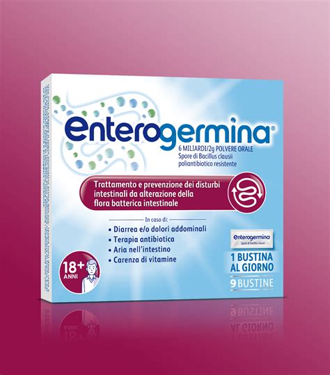 Infografica sui benefici di Enterogermina per l'intestino