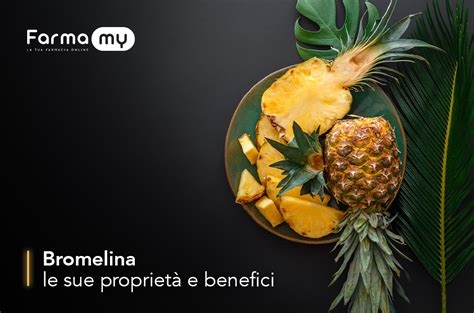Infografica sui benefici della bromelina per la linea