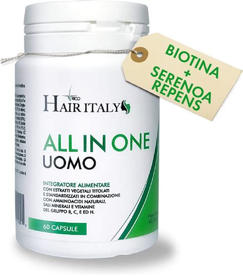 Composizione di un integratore per capelli con vitamine, minerali ed estratti vegetali