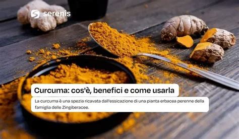Infografica sui benefici della Curcuma