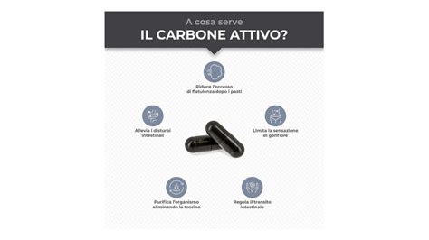 Infografica sui benefici del carbone vegetale