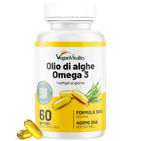 Integratori di Omega-3 a base di alghe
