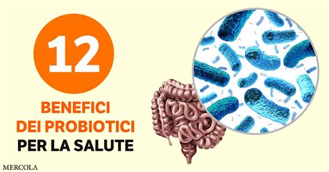 Schema riassuntivo dei benefici dei probiotici in diverse condizioni