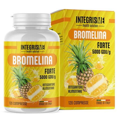 Tabella comparativa di alcuni integratori di bromelina