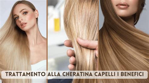 Grafico che illustra i benefici della cheratina sui capelli