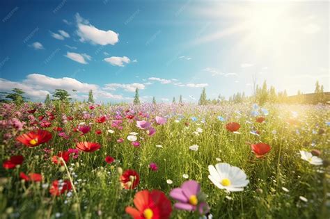 Alveare in un campo fiorito