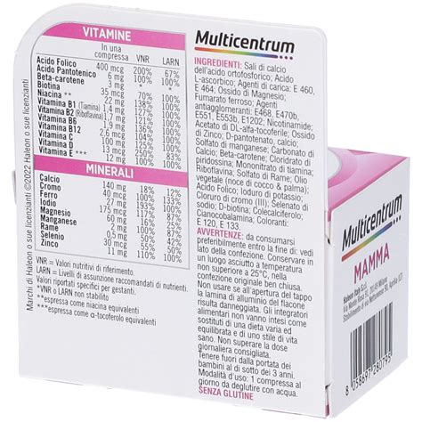 Immagine di una confezione di Multicentrum Mamma