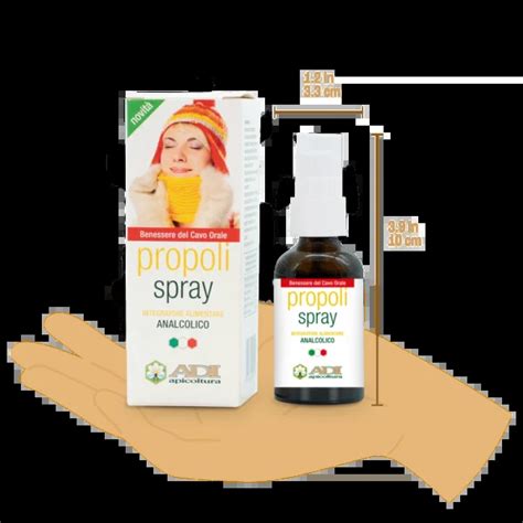 Schema di dosaggio spray propoli