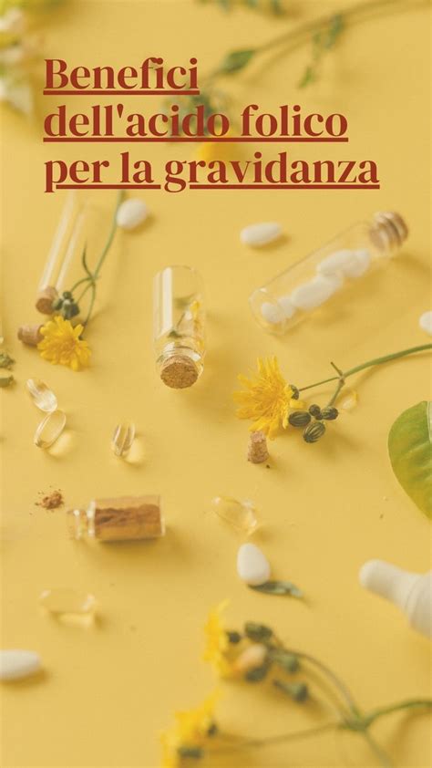 Schema dei benefici dell'acido folico