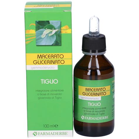 Schema d'uso del macerato glicerico di Tilia Tomentosa