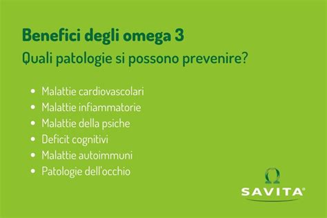 Infografica benefici Omega 3 per la salute
