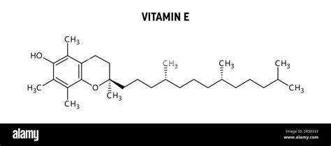 Struttura chimica della Vitamina E (alfa-tocoferolo)