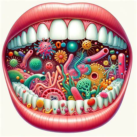 Schema dell'equilibrio del microbiota orale