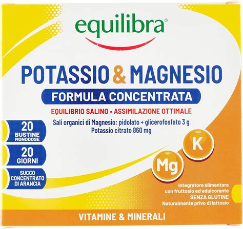 Immagine di diverse bustine di integratori di magnesio e potassio