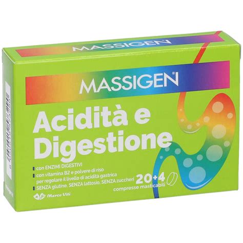 Immagine di una confezione di Massigen Acidità e Digestione