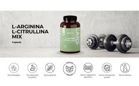Infografica comparativa tra L-Citrullina e Arginina