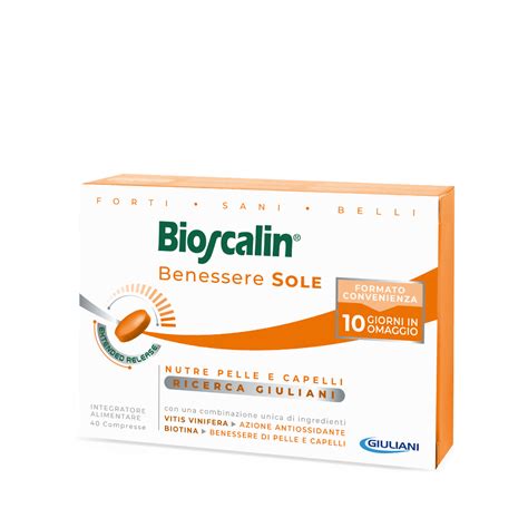 Grafico che illustra i benefici degli integratori Bioscalin