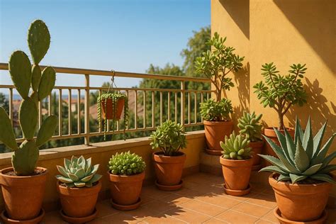 Echinacea in un vaso su un balcone