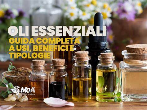 Vari oli vegetali benefici per la pelle