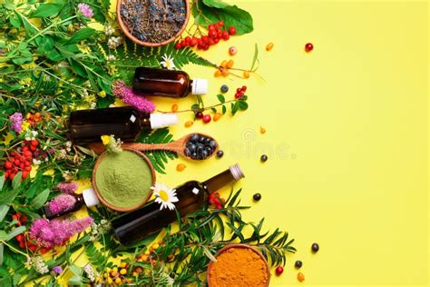 Immagine di ingredienti naturali e piante