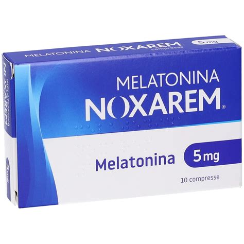 Immagine di una confezione di Melatonina Noxarem 5mg