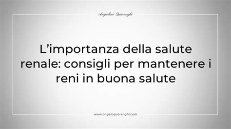 Infografica sui consigli per mantenere la salute renale