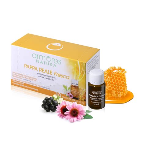 Pappa reale fresca in un flaconcino