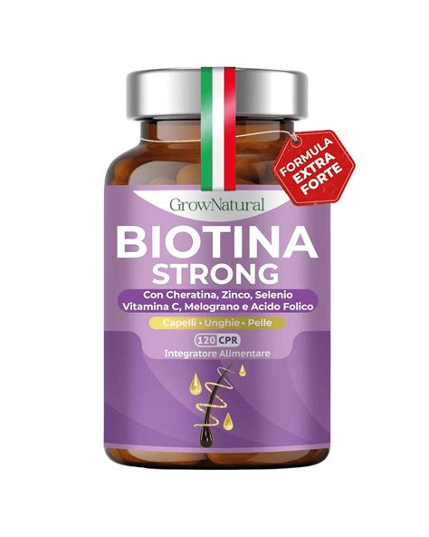 Grafico dei benefici della biotina per capelli e unghie